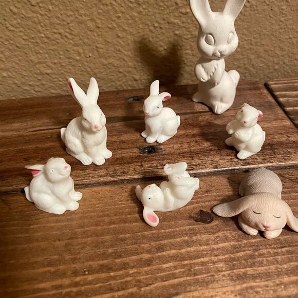 Vintage Bunny Family set of 5 - Picture 12 of 12